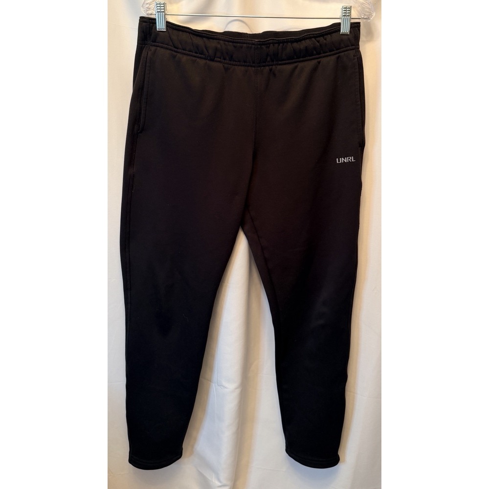 UNRL Youth XL Tech Sweats II Fleece Pants Black Adjustable Waist 29"‎ Inseam